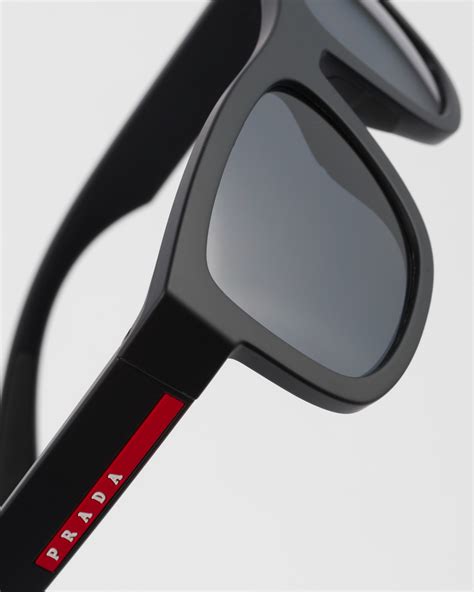 prada 0ps05os|Lens: Black Prada Linea Rossa Sunglasses .